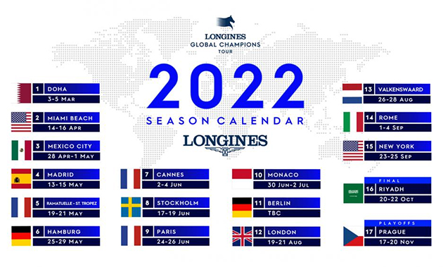 longines global champions tour, calendario, 2022, lgct